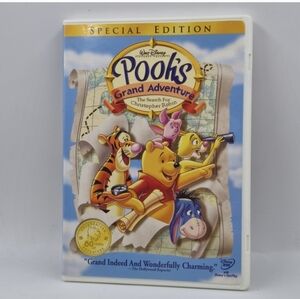 Disney's Pooh Adventure DVD with Blue and Red Accents